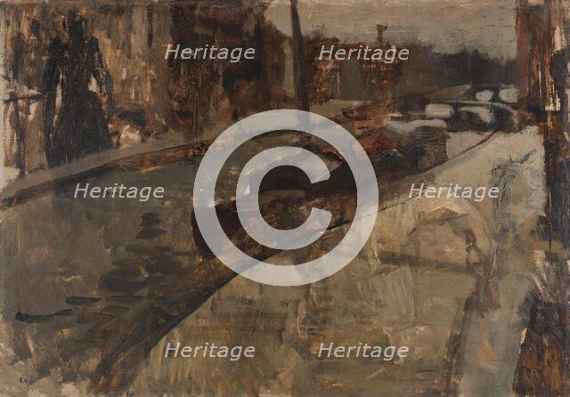 Prinsengracht near Lauriergracht, Amsterdam, c.1880-c.1923. Creator: George Hendrik Breitner.