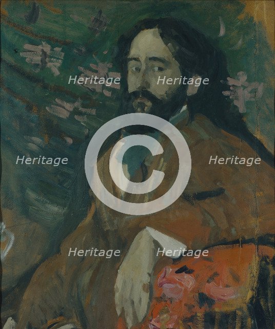 Portrait of the painter Nikolay Milioti (1874-1962), 1908. Artist: Sapunov, Nikolai Nikolayevich (1880-1912)