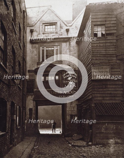The Entrance of The Oxford Arms, Warwick Lane, looking from Warwick Lane, c1875. Creator: Alfred & John Bool.