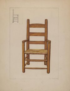 Chair, c. 1936. Creator: Edgar L. Pearce.