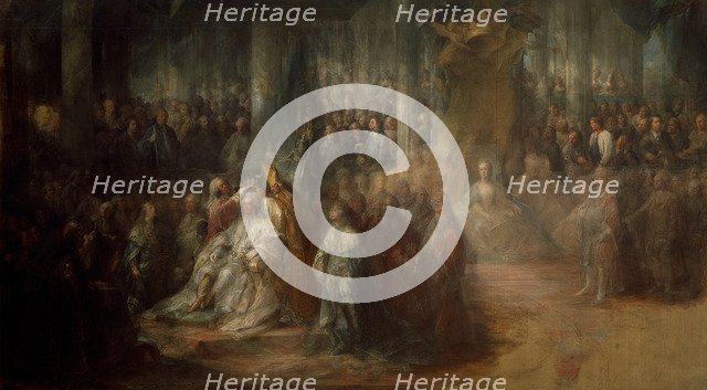 The Coronation of King Gustav III of Sweden, 1782-1793. Artist: Pilo, Carl Gustaf (1711-1793)