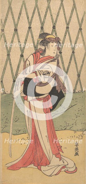 Segawa Kikunojo, in a Female Role, 1762-1819. Creator: Katsukawa Shun'ei.