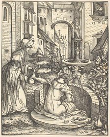 Bathsheba at Her Bath, 1519. Creator: Hans Burgkmair, the Elder.