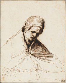 Pope Gregory the Great, between 1646 and 1647. Creator: Guercino.