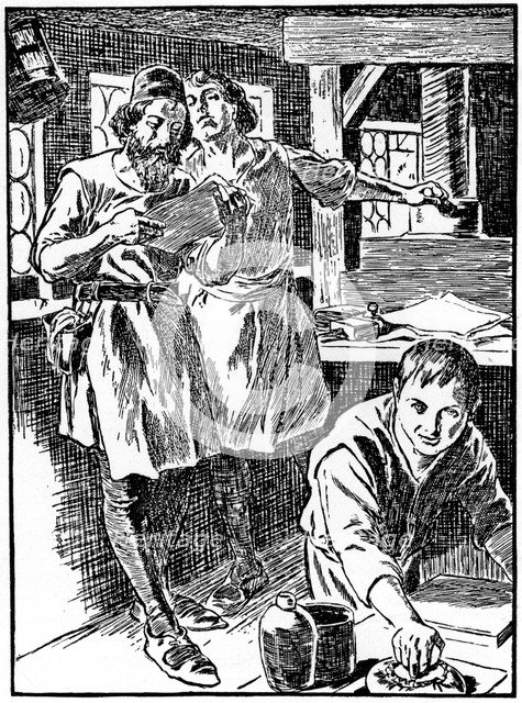 The printing process, 1908-1909. Artist: Unknown