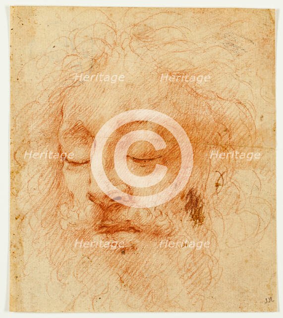 Head of a Sleeping Man, n.d. Creator: Correggio.