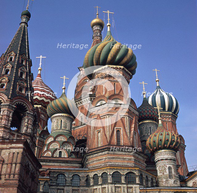 St Basil's Cathedral in Moscow, 16th century. Artist: Unknown