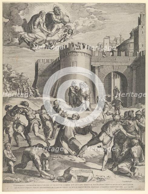 The Martyrdom of St Stephen, 1576. Creator: Cornelis Cort.
