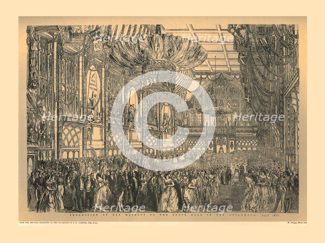 State Ball at the Guildhall, 1851, (1886). Artist: Unknown.