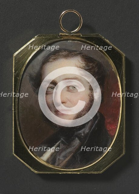 Unknown man, 1836. Creator: Simon Jacques Rochard.