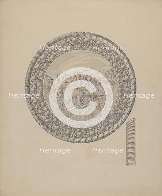 Glass Tray, c. 1939. Creator: Henry Moran.