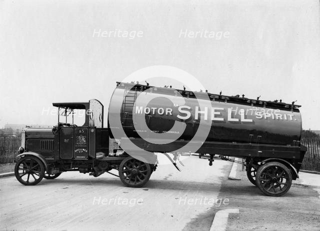 1926 Scammell petrol tanker for Shell. Creator: Unknown.