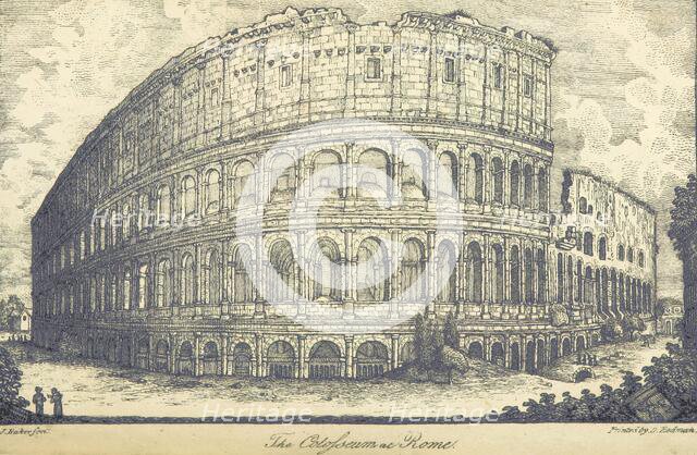 The Colosseum at Rome, 1821.  Creator: J Baker.