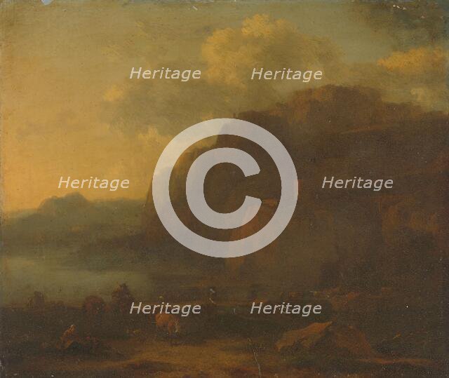 Italian Landscape, 1650-1683. Creator: Nicolaes Berchem.