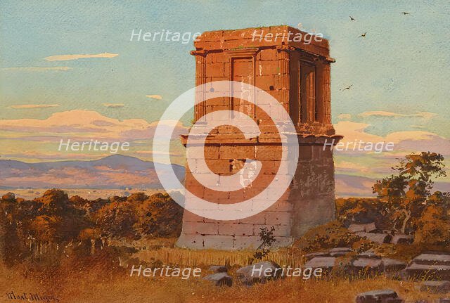 Ancient tomb in the Campagna (?), undated. (c1860s) Creator: Martin Meyer.