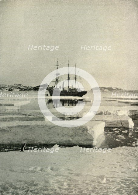 'The Landing-Place Wharf Broken Up', c1908, (1909).  Artist: Unknown.