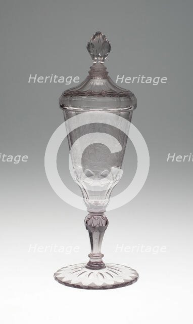 Goblet with Cover, Silesia, c. 1750. Creator: Christopher Gottfried Schneider.
