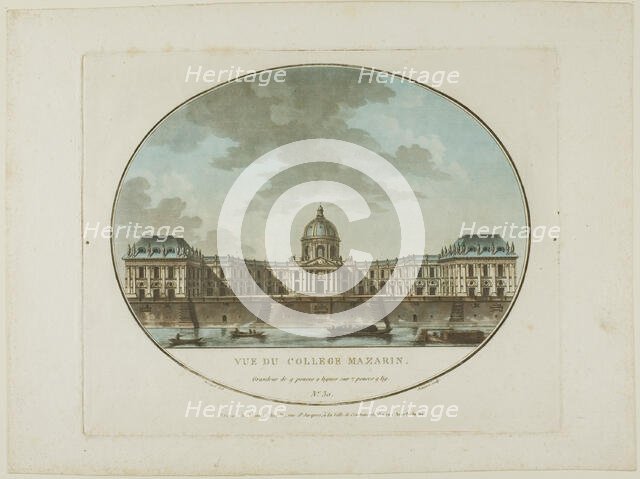 View of Mazarin College, n.d. Creator: Jean Francois Janinet.