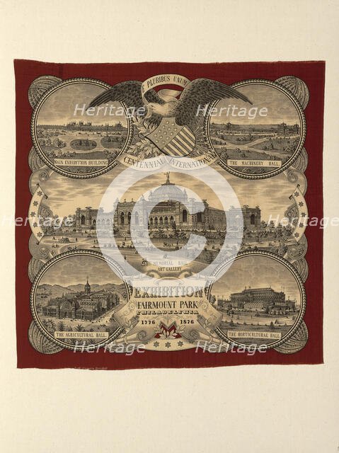 Handkerchief, Düsseldorf, c. 1876. Creator: Cramer, A & C.