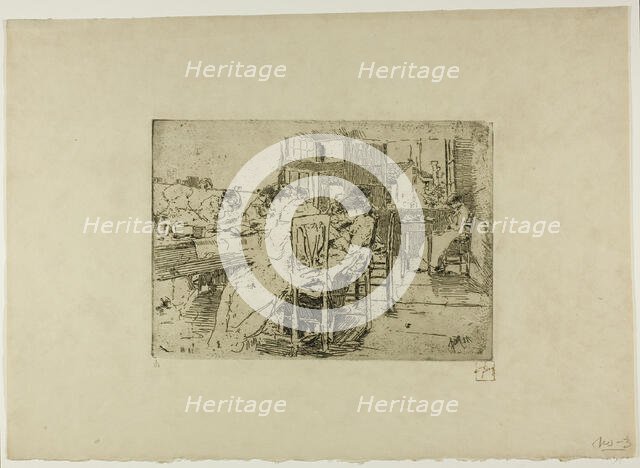 Untitled (Girls Saying Grace), 1885. Creator: Robert Frederick Blum.