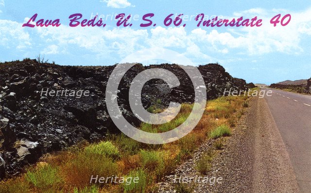 Lava beds, near Grants, New Mexico, USA, 1964. Artist: Unknown