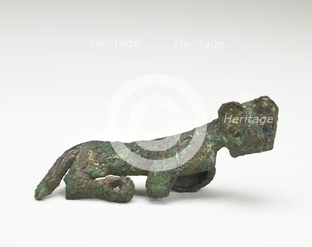 Ornament in the form of a tiger (fragment), Western Zhou dynasty, ca. 900 BCE. Creator: Unknown.