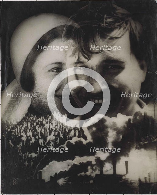 The Accelerating Industrialization, 1930. Creator: Klutsis, Gustav (1895-1938).