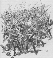 'The Charge of the Austrian Lancers', 1902. Artist: Unknown.