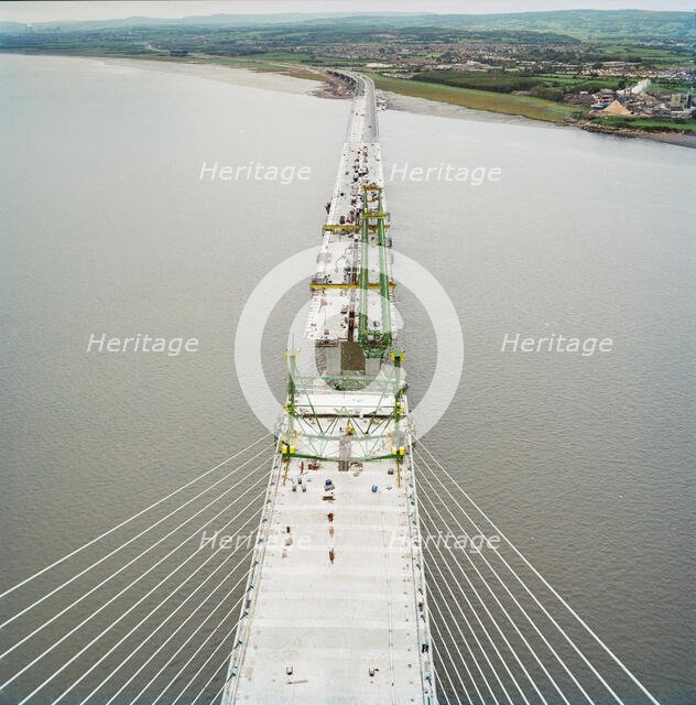 Second Severn Crossing, M4, New Passage, Pilning and Severn Beach, Gloucestershire, 18/10/1995. Creator: John Laing plc.