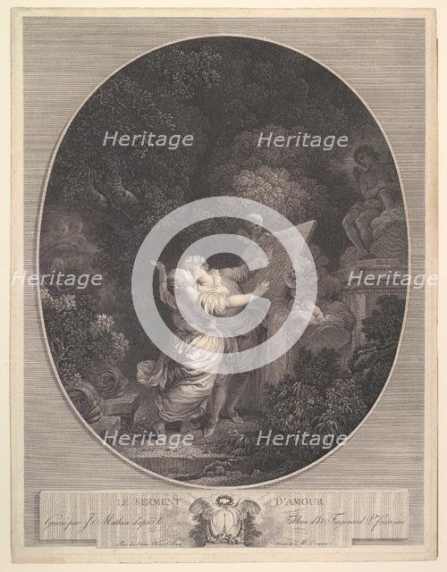 Le Serment d'Amour.n.d. Creator: Jean Mathieu.