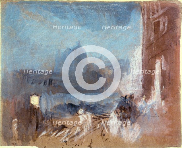 The Santa Maria della Salute, Venice, at night, 1840. Artist: JMW Turner