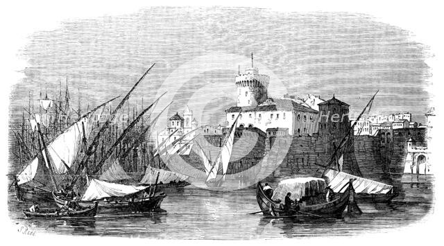 The Port of Leghorn, 1858. Creator: S Read.