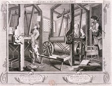 'The fellow 'prentices at their looms', plate I of Industry and Idleness, 1747. Artist: William Hogarth