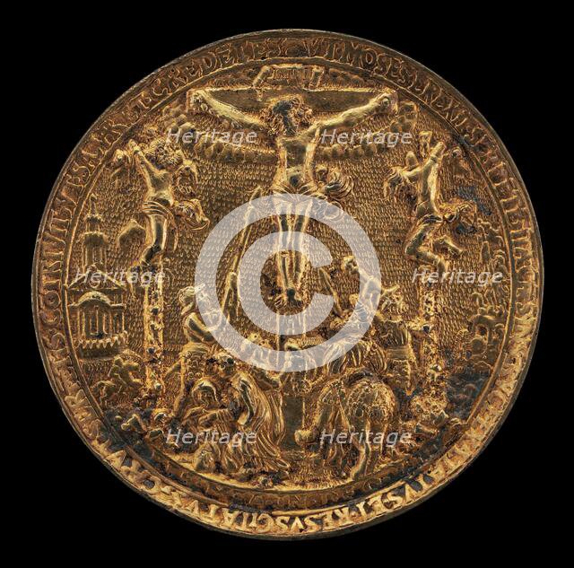 The Crucifixion [reverse], 1535/1574. Creator: Reinhart, Hans.