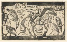 Title Page for "Le Sourire" (Titre du Sourire), in or after 1895. Creator: Paul Gauguin.