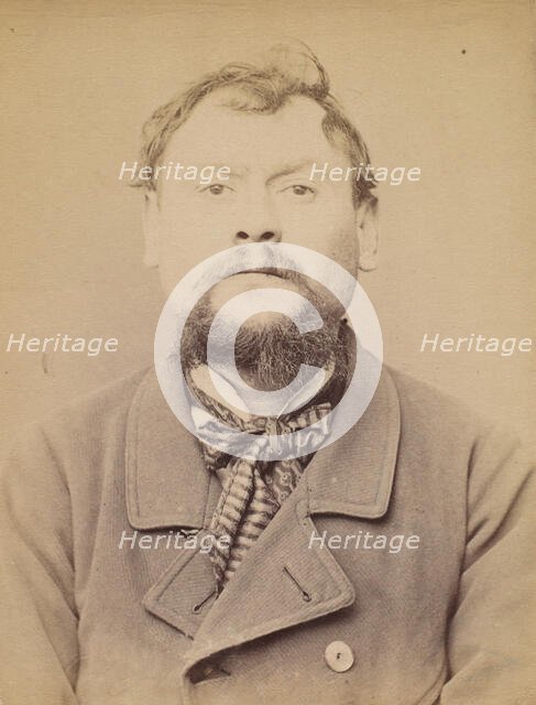 Hourt. Jean. 34 (ou 35) ans, né à Reims (Marne). Menuisier. Anarchiste. 4/3/94., 1894. Creator: Alphonse Bertillon.