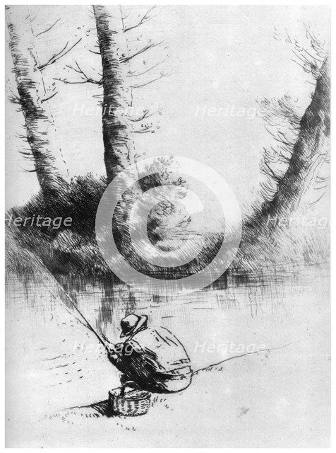 'The Angler', c1860-1910 (1924). Artist: Alphonse Legros