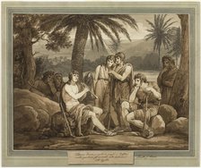 Telemachus Plays and Sings to the Shepherds in Egypt, from The Adventures of..., 1808. Creator: Bartolomeo Pinelli.