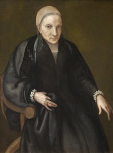 Portrait of the artist’s mother in law, 1571-1578. Creator: Europa Anguissola.