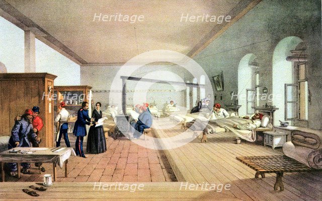 Florence Nightingale (1820-1910), English nursing pioneer and hospital reformer. Artist: Unknown