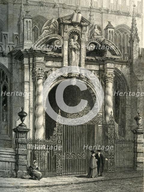 'St. Mary's Porch, Oxford', c1870.