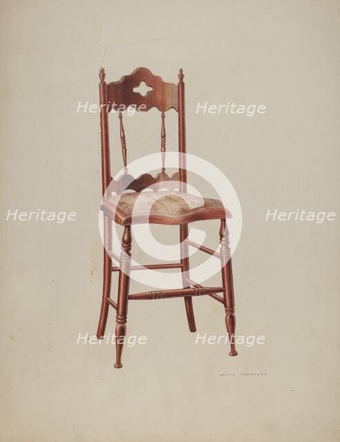 Chair, 1941. Creator: Archie Thompson.
