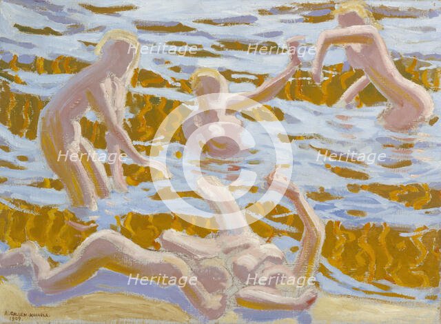 Oceanides, 1909. Creator: Akseli Gallen-Kallela.