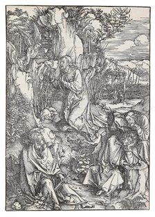 The Agony in the Garden, from the series "The Great Passion", c. 1496. Creator: Dürer, Albrecht (1471-1528).