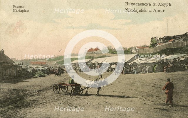 Nikolaevsk-on-Amur. Bazaar, 1900. Creator: Unknown.