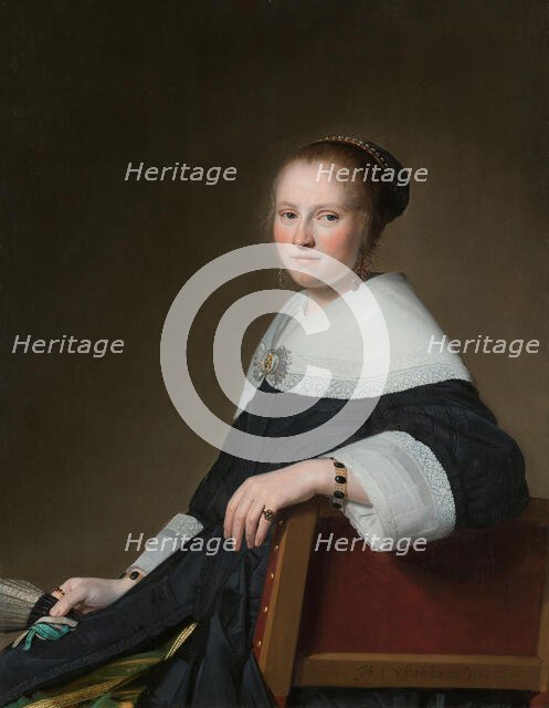 Portrait of Maria van Strijp, 1652. Creator: Jan Verspronck.