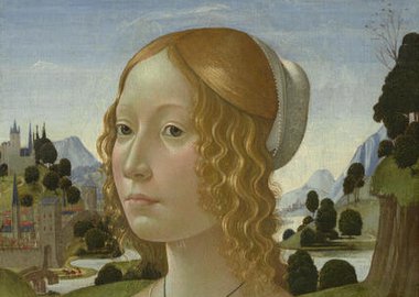 Gallery image of Portrait Of A Lady, c1490. Creator: Domenico Ghirlandaio.
