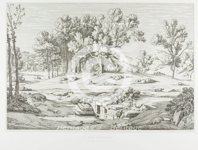 View of One of the Springs of Mount Pentéli, 1845. Creator: Theodore Caruelle d'Aligny.