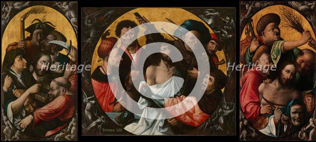 The Crowning with Thorns. Triptych, 1530. Creator: Bosch; Hieronymus; (School) ().