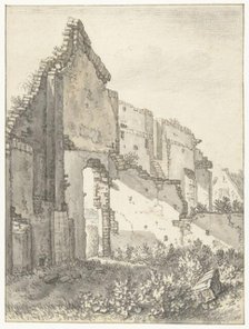 Ruins of a building in Utrecht, 1674. Creator: Herman Saftleven the Younger.